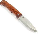 JEO-TEC Nº17 - Cocobolo Wood Handle - Sandvik 14c28N Stainless Steel - Multi-positioned Leather Sheath