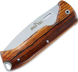 JEO-TEC Nº47 - Cocobolo - Stainless Steel Mova 58 - Leather Sheath - Firesteel