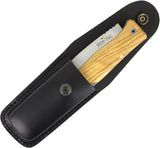 JEO-TEC Nº17 - Olive Wood Handle - Sandvik 14c28N Stainless Steel - Multi-positioned Leather Sheath