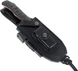 JEO-TEC Nº7 - Black Polished Mikarta - BOHLER N690C Stainless Steel - Multi-positioned Leather Sheath - Firesteel