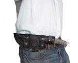 JEO-TEC Nº51 - Black Mikarta - Stainless Steel Mova 58 - Leather Sheath - Firesteel