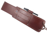 JEO-TEC Nº37 - Cocobolo Exotic Wood - Stainless Steel Mova 58 - Multi-positioned Leather Sheath - Firesteel - Sharpener Stone