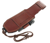 JEO-TEC Nº1 The ONE - Cocobolo Wood Handle - BOHLER N690C Stainless Steel - Multi-positioned Leather Sheath - Firesteel - Sharpener Stone