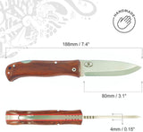 JEO-TEC Nº16 - Cocobolo Wood Handle - Sandvik 14c28N Stainless Steel - Scandi blade