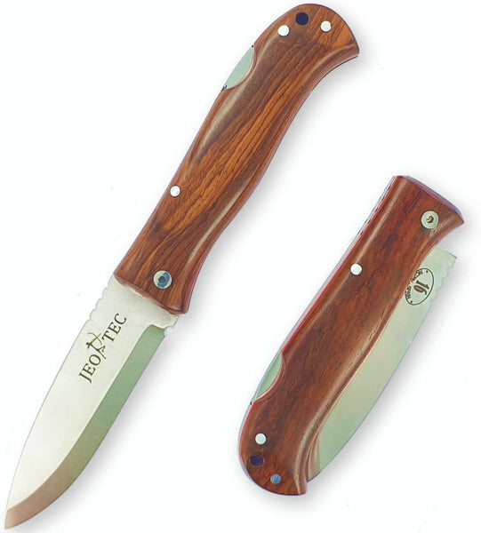 JEO-TEC Nº16 - Cocobolo Wood Handle - Sandvik 14c28N Stainless Steel - Scandi blade