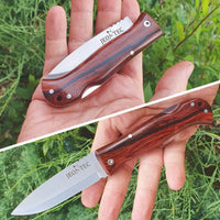 JEO-TEC Nº16 - Cocobolo Wood Handle - Sandvik 14c28N Stainless Steel - Scandi blade